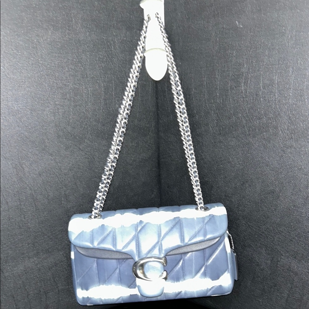 Coach Quilted Tie Dye Tabby 26 in Navy And White
